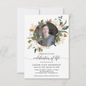 Magnolia-Feier mit Foto Einladung (Vorderseite)