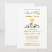 Magnolia-Flora-Kommune Goldkreuz Einladung (Vorne/Hinten)