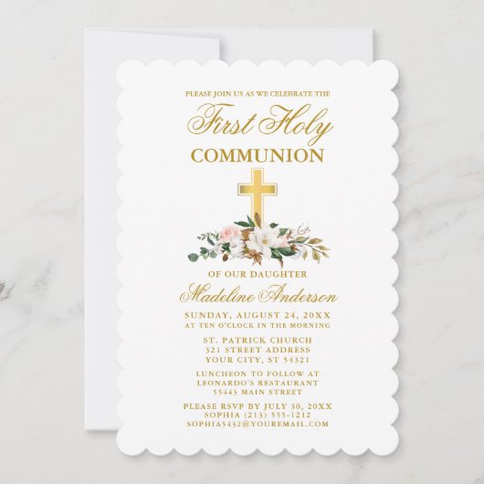 Magnolia-Flora-Kommune Goldkreuz Einladung (Vorderseite)