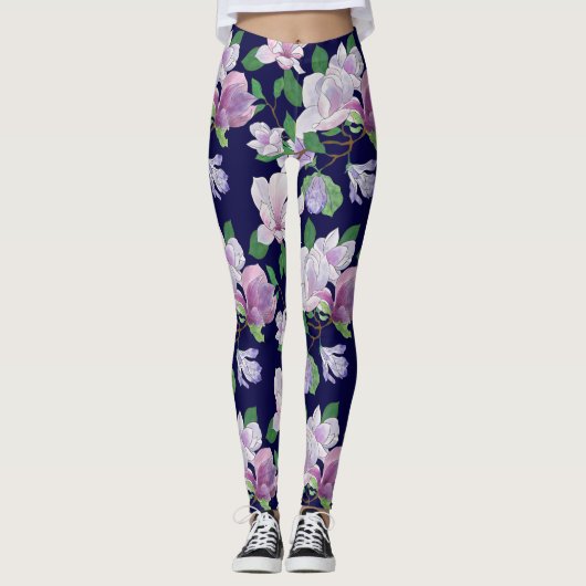 Magnolia Floral Frenzy Leggings (Vorderseite)