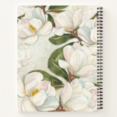 Magnolia Floral Monogram Notebook Notizblock (Rückseite)