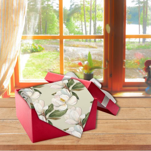 Magnolia Floral Neck Tie Krawatte