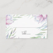 Magnolia Floral Platzkarte (Vorderseite)