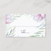 Magnolia Floral Platzkarte (Vorderseite)