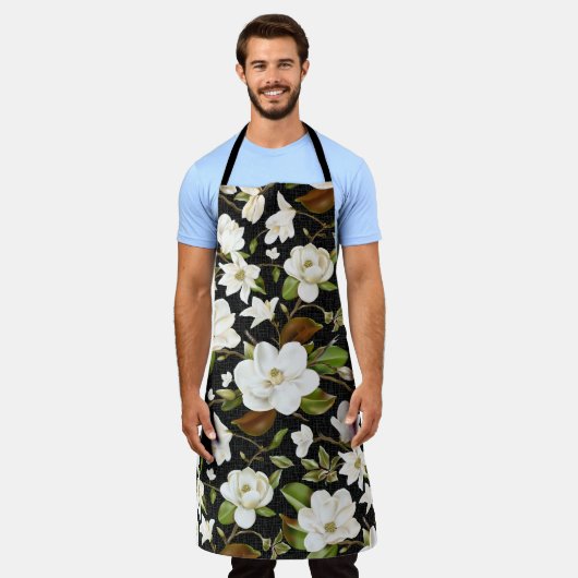 Magnolia Floral Schürze (Getragen)