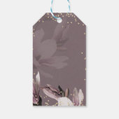 Magnolia Floral Wedding Danke Geschenkanhänger (Rückseite)
