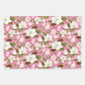 Magnolia Floral Wedding Geschenkpapier Set (Vorderseite 3)