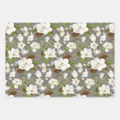 Magnolia Floral Wedding Geschenkpapier Set (Vorderseite)
