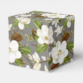 Magnolia Floral Wedding Geschenkschachtel (Rückseite)