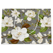 Magnolia Floral Wedding Große Geschenktüte (Vorderseite)