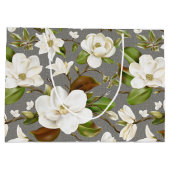 Magnolia Floral Wedding Große Geschenktüte (Rückseite)