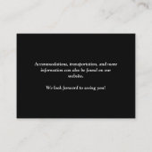 Magnolia Floral Wedding QR UAWG Begleitkarte (Rückseite)