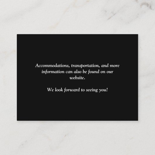 Magnolia Floral Wedding QR UAWG Begleitkarte (Rückseite)