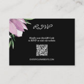 Magnolia Floral Wedding QR UAWG Begleitkarte (Vorderseite)