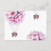 Magnolia Floral Wedding Reception Begleitkarte (Rückseite)