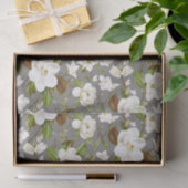 Magnolia Floral Wedding Seidenpapier (Geschenk)