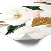 Magnolia florale erste heilige Kommune Willkommens Poster (Ecke)