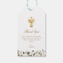 Magnolia florale Taufe danke