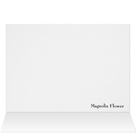 Magnolia Flower on Black (Innenansicht Horizontal (Oben))