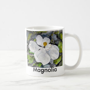 Magnolia_flower_painting, Magnolie Kaffeetasse