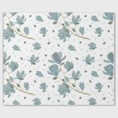 Magnolia flower pattern geschenkpapier (Flach)