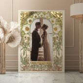Magnolia Foto Foil Poster Jugendstil Hochzeit