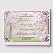 Magnolia Foto zur Erinnerung Gästebuch (Rückseite)