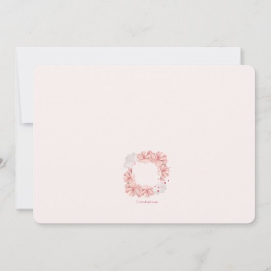 Magnolia Frame Foto Einladung (Rückseite)