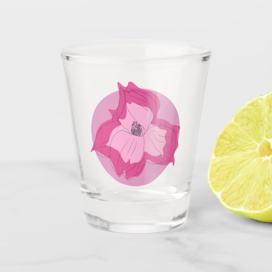 Magnolia-Frühlingsglas Schnapsglas (Vorderseite)