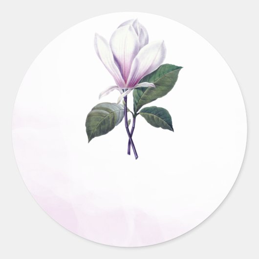Magnolia Gastgeschenk Hochzeit Stickers (Vorderseite)