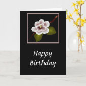 Magnolia Geburtstagskarte (Großes Drucken) Karte (Gelbe Blume)