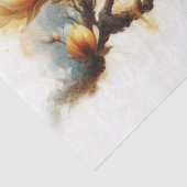 Magnolia Gelbes Dekoupage Tissue Paper Seidenpapier (Ausschnitt)