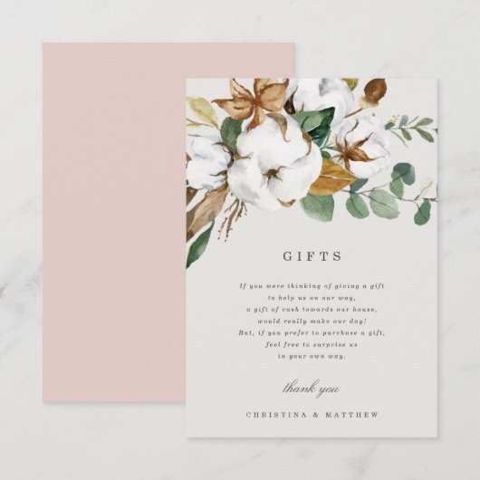 Magnolia-Geschenkkarte Einladung (Vorne/Hinten)