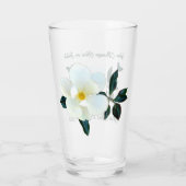 Magnolia Glass, Personalisierte Geschenke für sie Glas (Rückseite)
