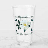 Magnolia Glass, Personalisierte Geschenke für sie Glas (Vorderseite)
