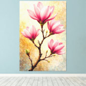 Magnolia Glow Leinwanddruck (Insitu (Holzboden))