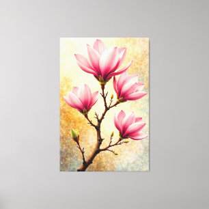 Magnolia Glow Leinwanddruck