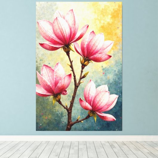 Magnolia Grace Leinwanddruck (Insitu (Holzboden))