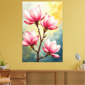 Magnolia Grace Leinwanddruck (Insitu (Wohnzimmer))