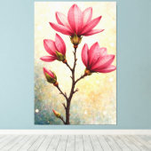 Magnolia Grace Leinwanddruck (Insitu (Holzboden))