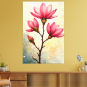Magnolia Grace Leinwanddruck (Insitu (Wohnzimmer))