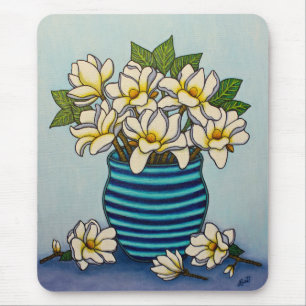 Magnolia Grandiflora Mouse Pad von Lisa Lorenz Mousepad
