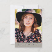 Magnolia Gray Feier des Lebens Dankeschön Karte (Rückseite)