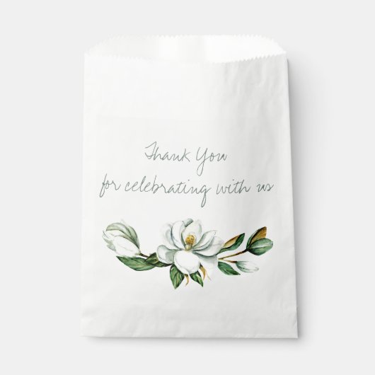 Magnolia Greenery Brautparty Geschenktütchen (Vorderseite)