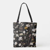 Magnolia Grove with Owls in Black Tasche (Rückseite)
