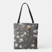Magnolia Grove with Owls in Grey Tasche (Rückseite)