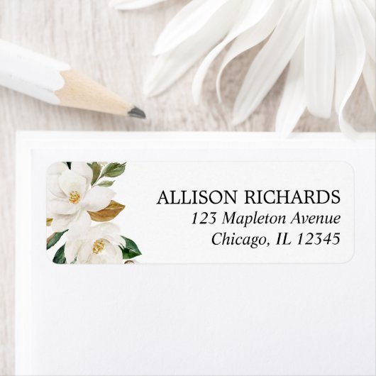 Magnolia grüne, weiße cremefarbene Aquarelltöne (Insitu)