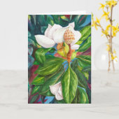 "Magnolia ."Grußkarte Karte (Gelbe Blume)