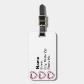 Magnolia Heart Gepäckanhänger (Vorderseite vertikal)