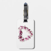 Magnolia Heart Gepäckanhänger (Rückseite vertikal)